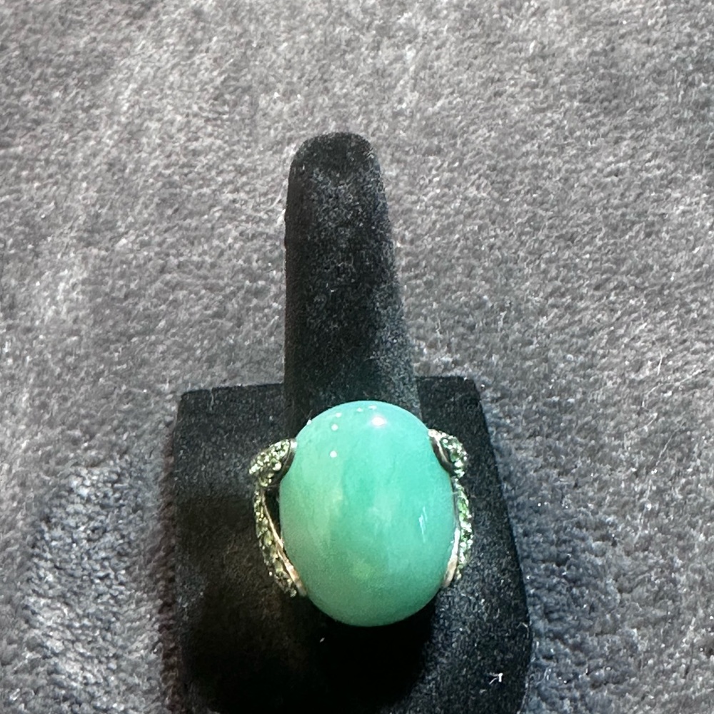 JOHN HARDY
Classic Chain green gemstone Sterling Silver Ring